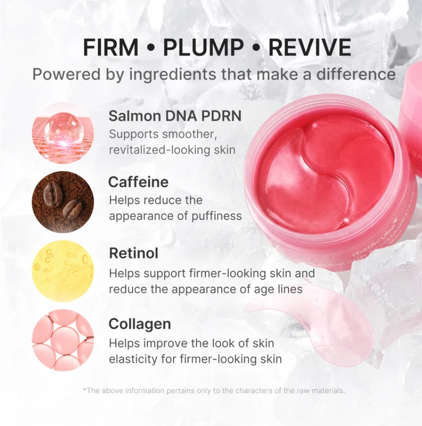 Medifube Korean PDRN Collagen Under Eye Patches